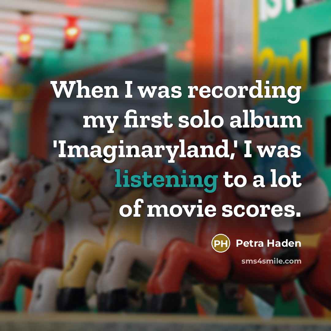 “When I was recording my first solo album 'Imaginaryland,' I…” quote by Petra Haden