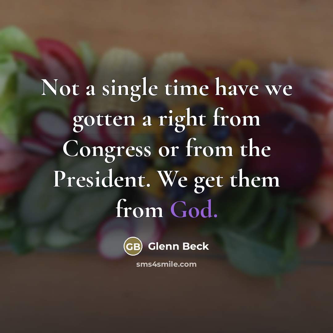 “Not a single time have we gotten a right from…” quote by Glenn Beck