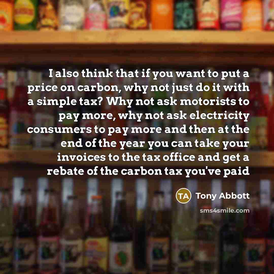 “I also think that if you want to put a…” quote by Tony Abbott