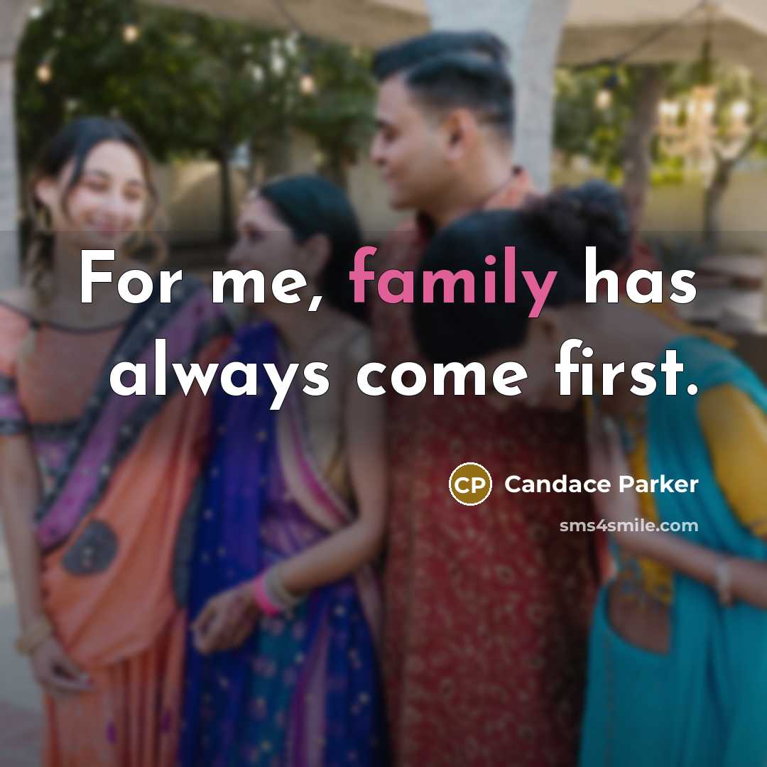 “For me, family has always come first.…” quote by Candace Parker