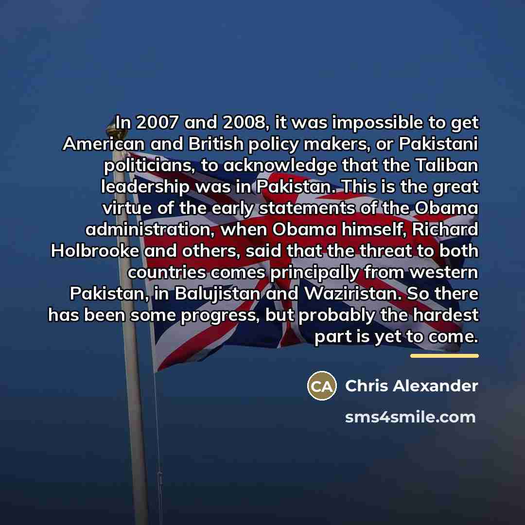 “In 2007 and 2008, it was impossible to get American…” quote by Chris Alexander