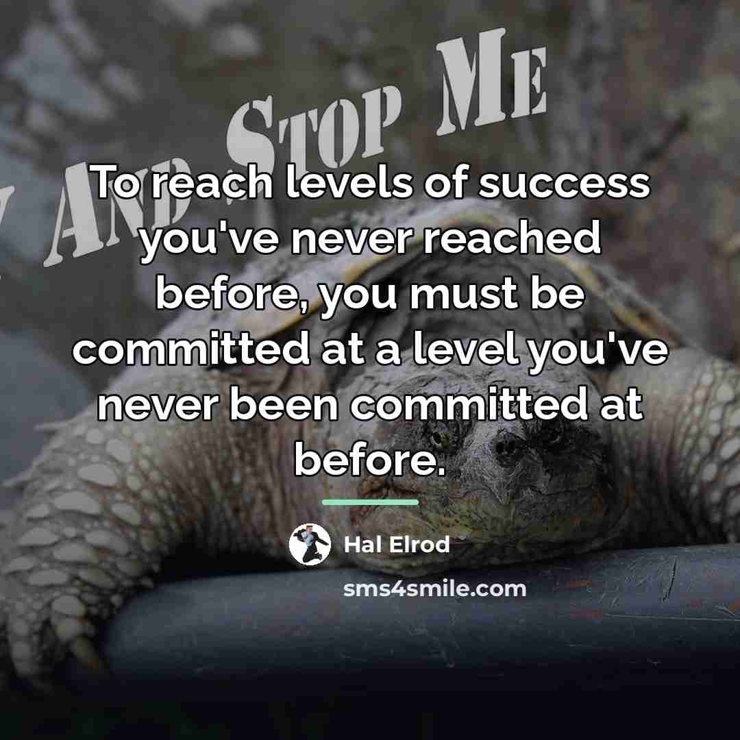 “To reach levels of success you've never reached before, you…” quote by Hal Elrod