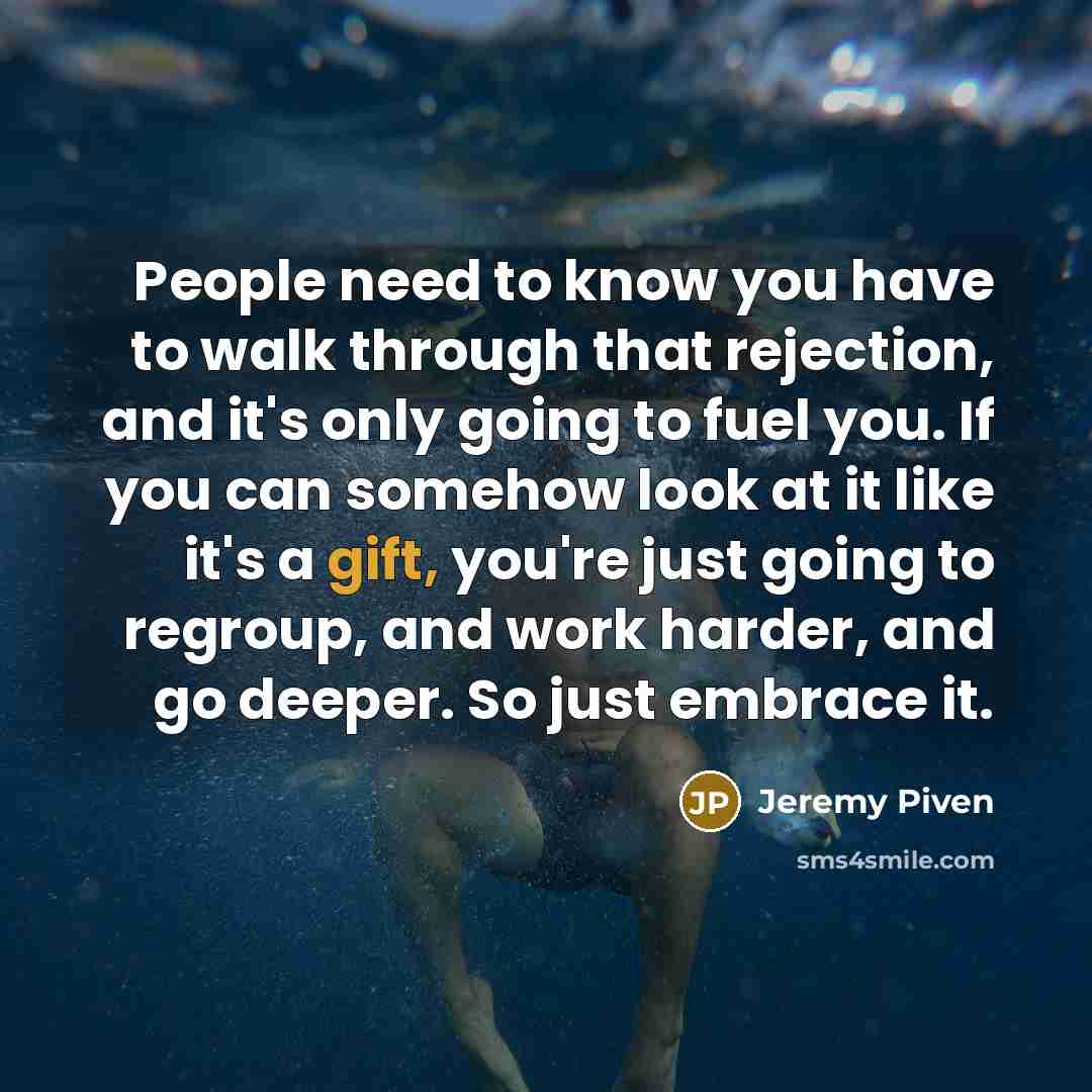 “People need to know you have to walk through that…” quote by Jeremy Piven