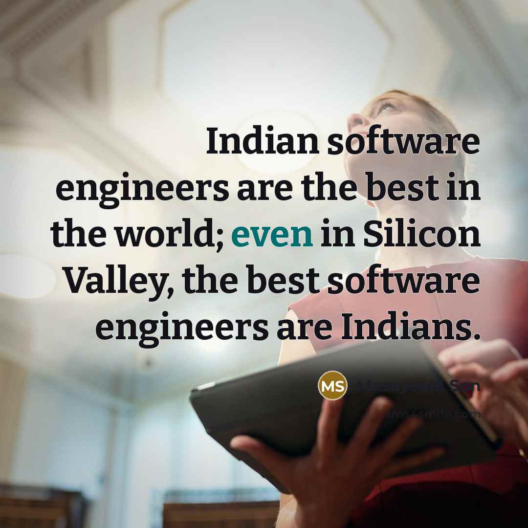 “Indian software engineers are the best in the world; even…” quote by Masayoshi Son