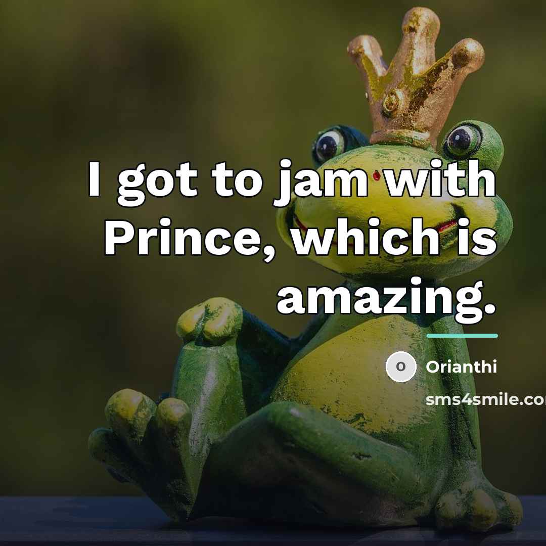 “I got to jam with Prince, which is amazing.…” quote by Orianthi