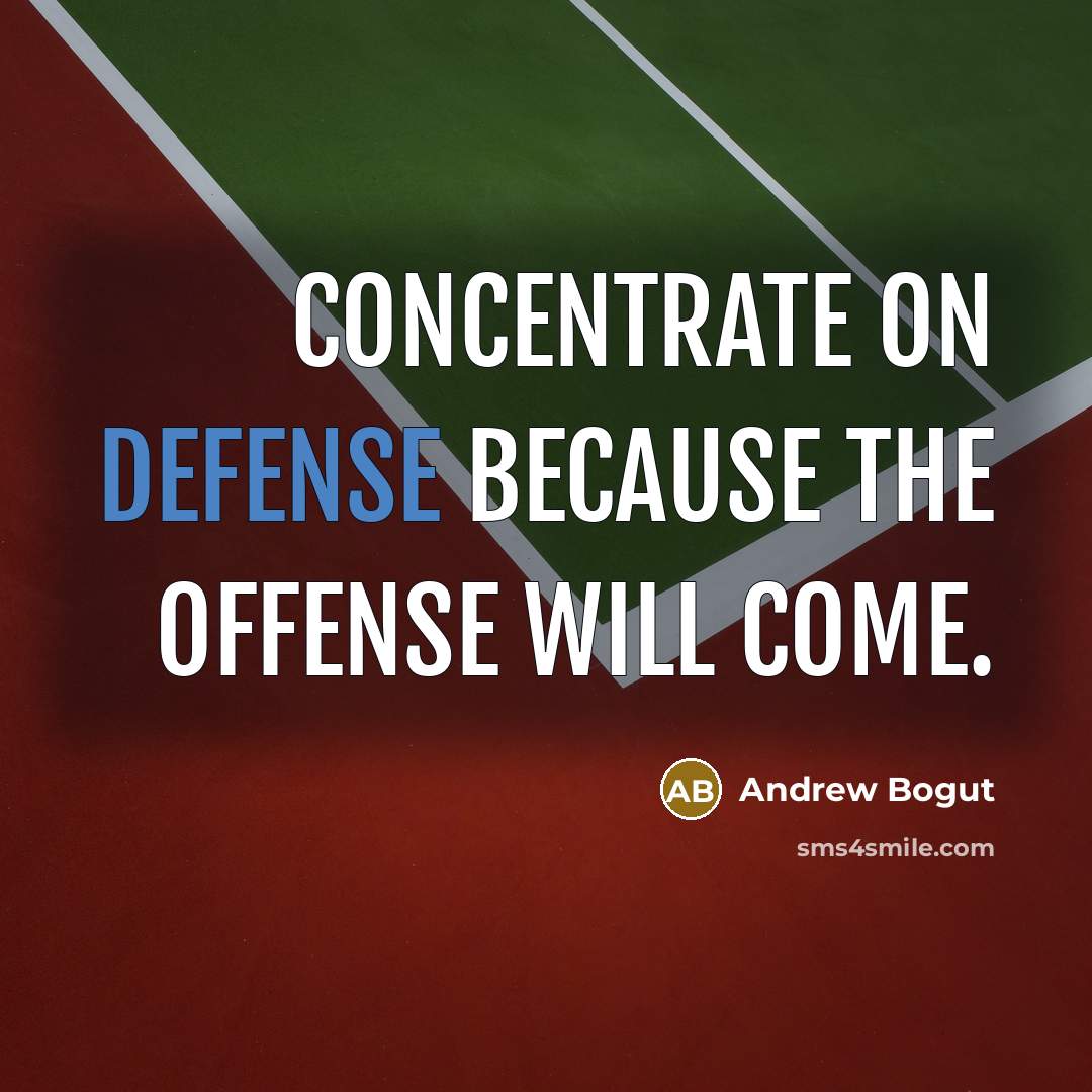 “Concentrate on defense because the offense will come.…” quote by Andrew Bogut