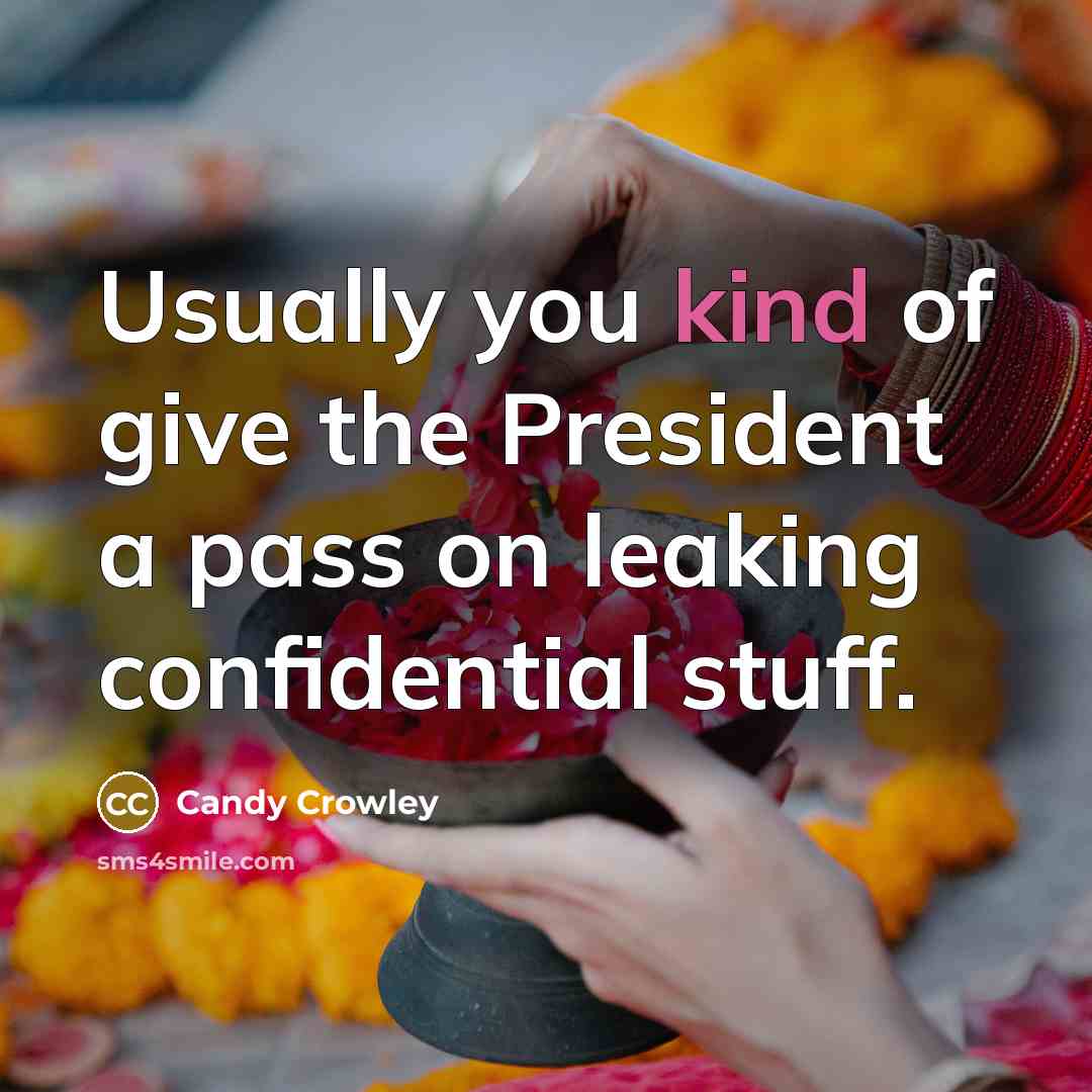 “Usually you kind of give the President a pass on…” quote by Candy Crowley