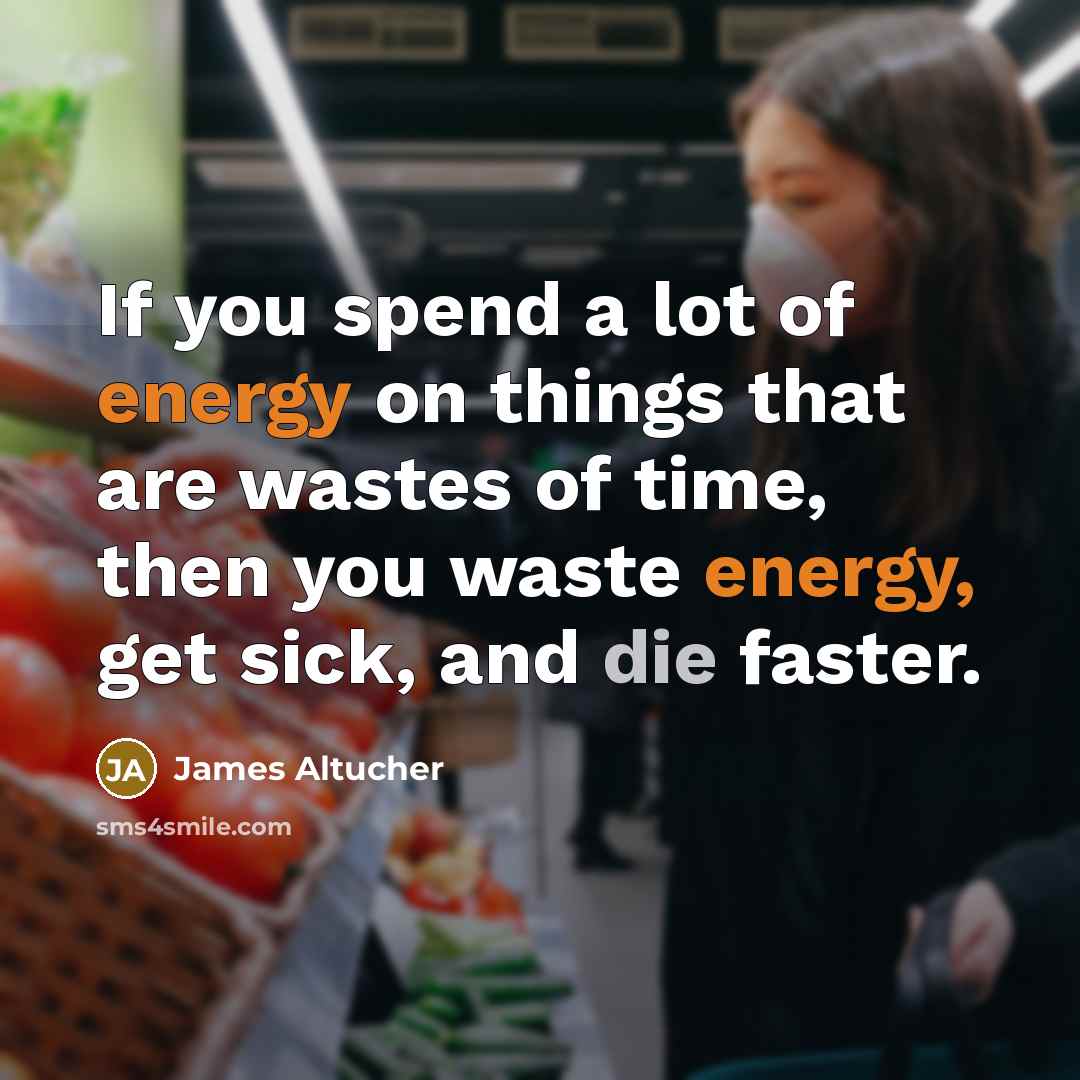 “If you spend a lot of energy on things that…” quote by James Altucher