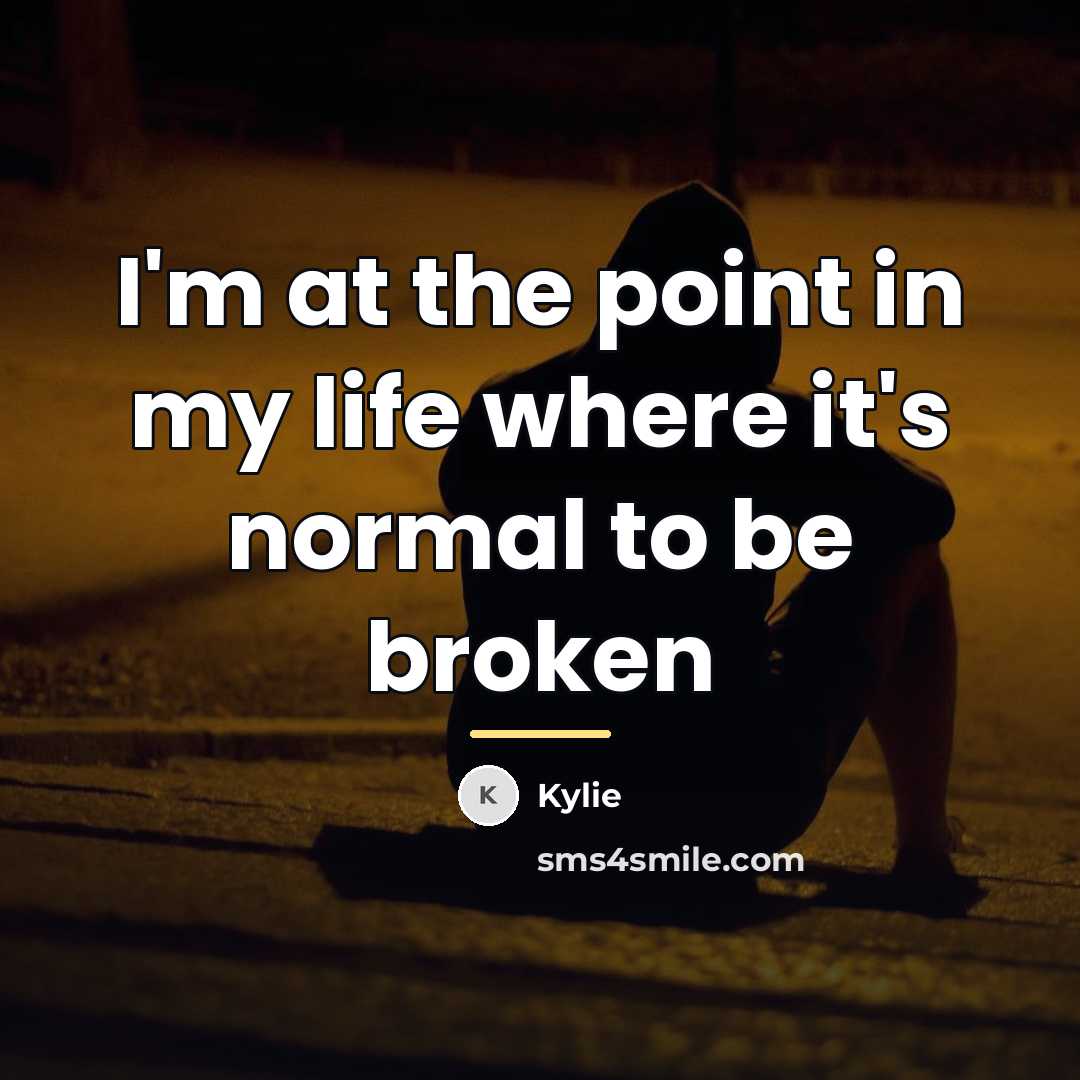“I'm at the point in my life where it's normal…” quote by Kylie