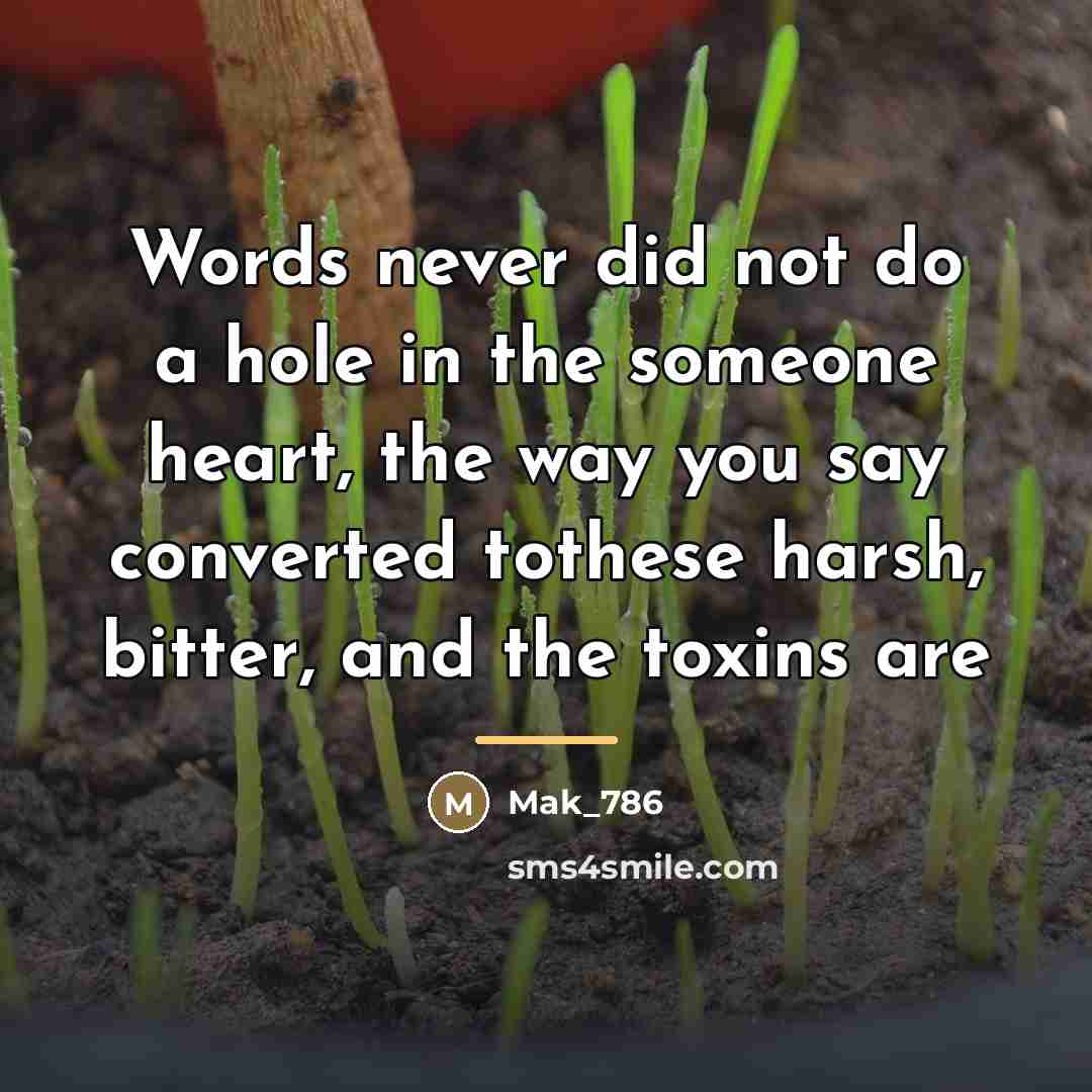 “Words never did not do a hole in the someone…” quote by Mak_786