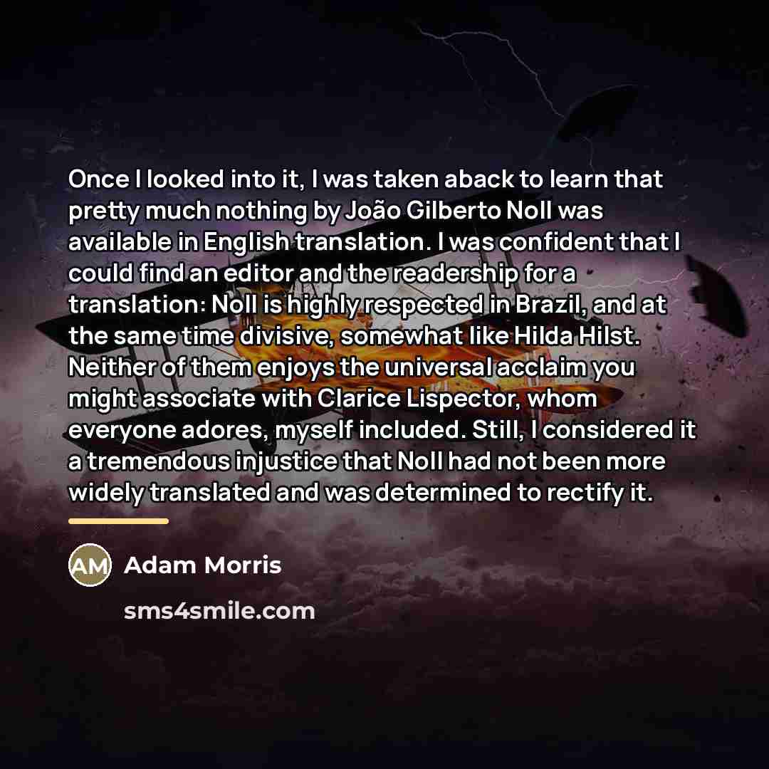“Once I looked into it, I was taken aback to…” quote by Adam Morris