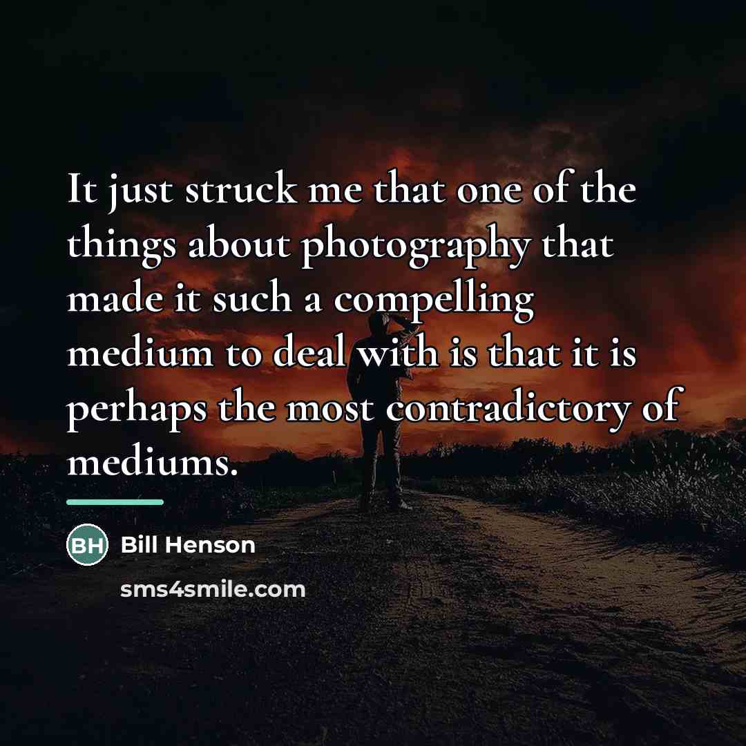 “It just struck me that one of the things about…” quote by Bill Henson