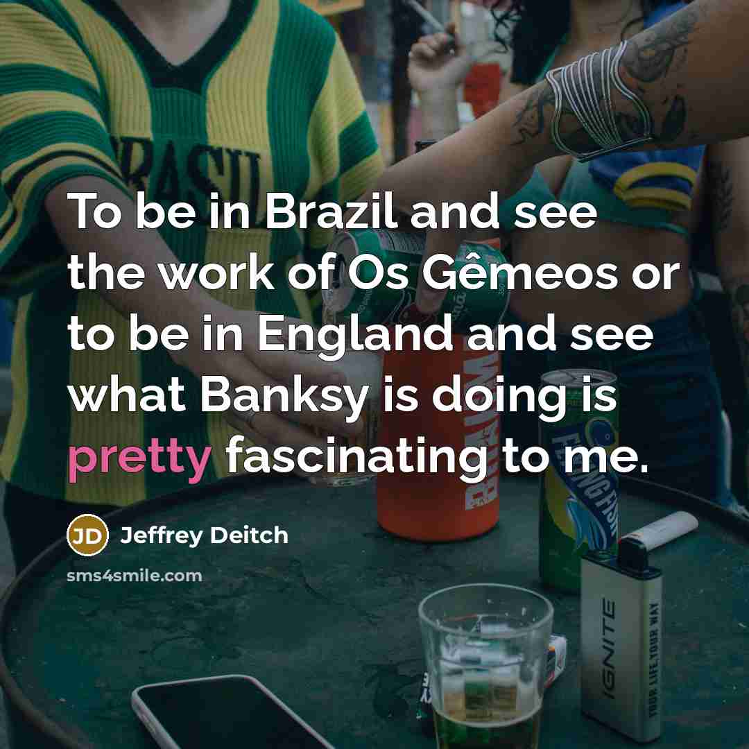 “To be in Brazil and see the work of Os…” quote by Jeffrey Deitch
