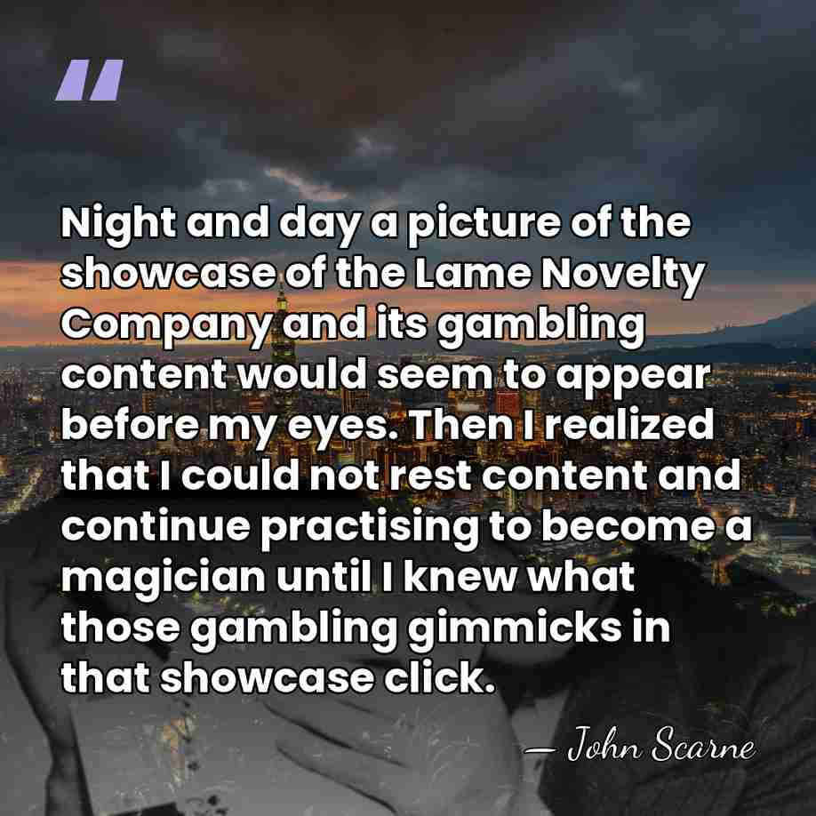 Night and day a picture of the showcase of the Lame Novelty&hellip; - John Scarne