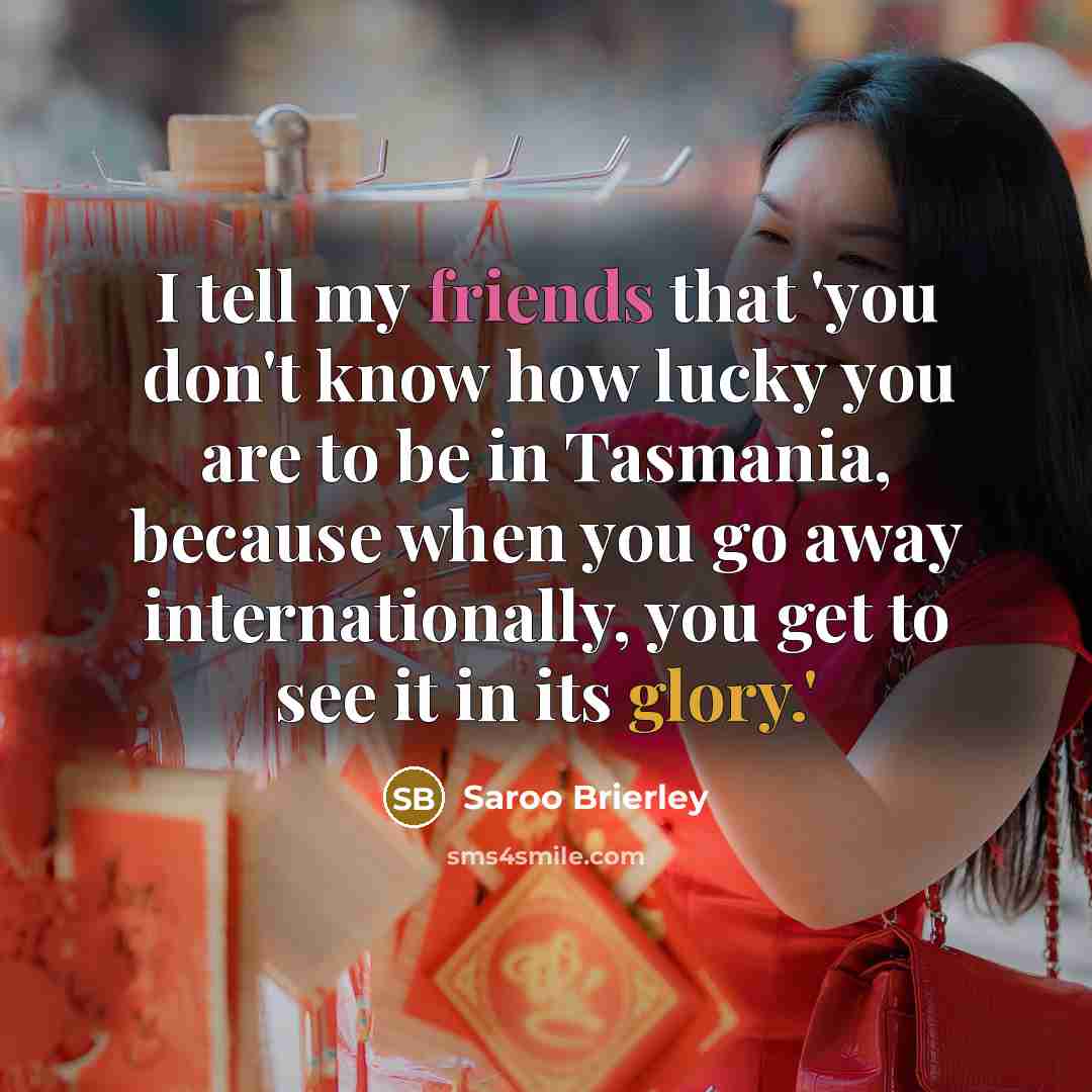 “I tell my friends that 'you don't know how lucky…” quote by Saroo Brierley