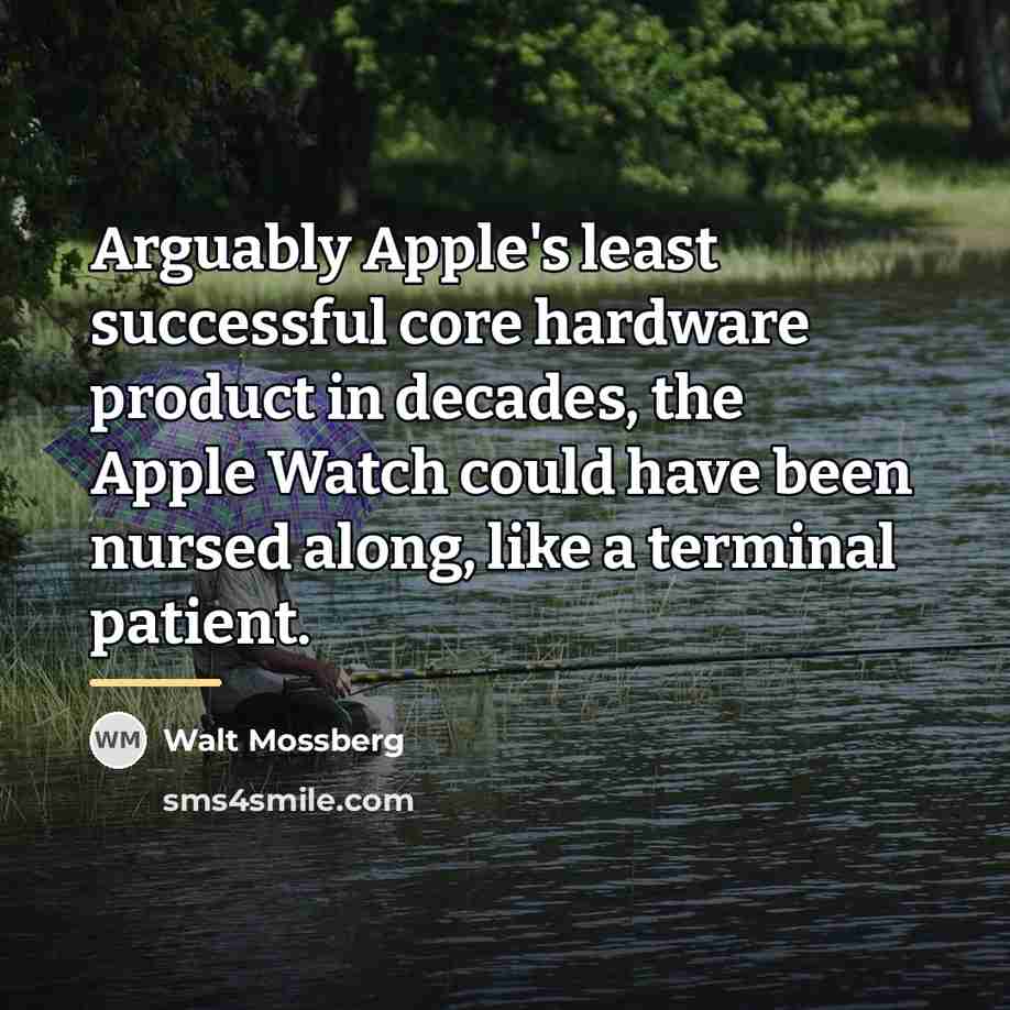 “Arguably Apple's least successful core hardware product in decades, the…” quote by Walt Mossberg