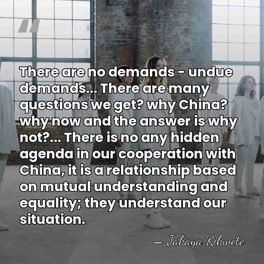 There are no demands - undue demands... There are many questions we&hellip; - Jakaya Kikwete