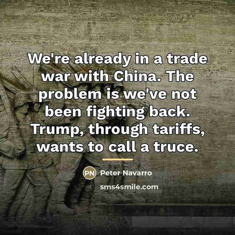 “We're already in a trade war with China. The problem…” quote by Peter Navarro