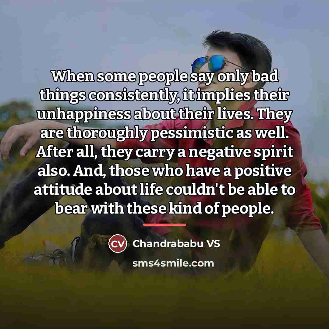 “When some people say only bad things consistently, it implies…” quote by Chandrababu VS