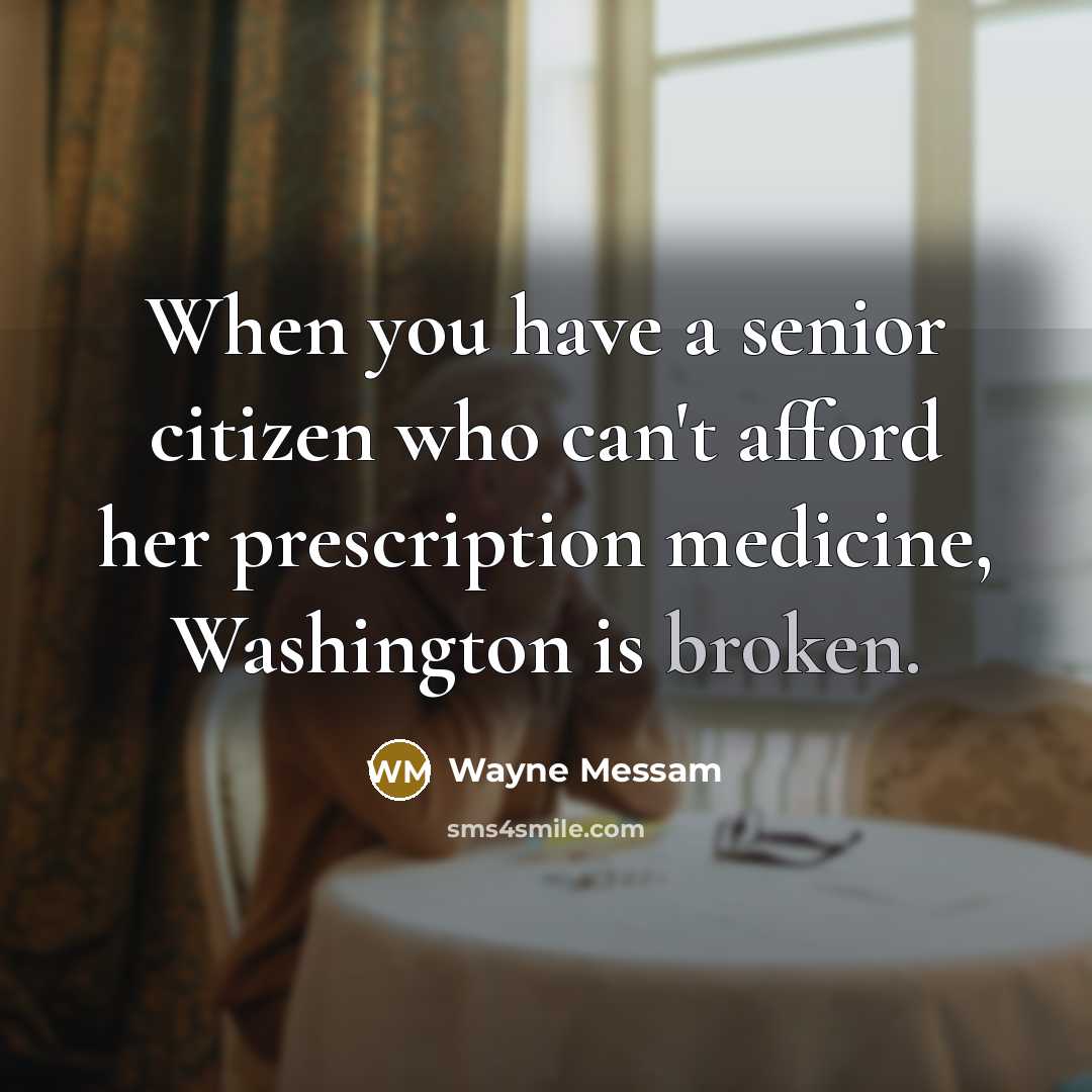 “When you have a senior citizen who can't afford her…” quote by Wayne Messam