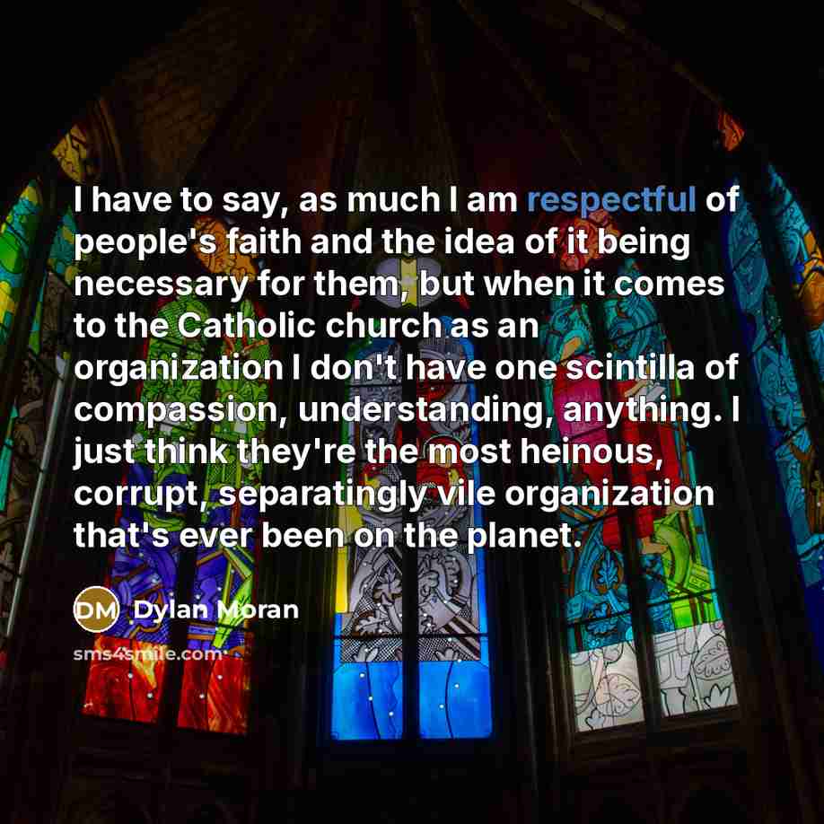 “I have to say, as much I am respectful of…” quote by Dylan Moran