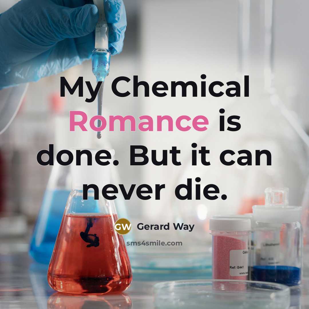 “My Chemical Romance is done. But it can never die.…” quote by Gerard Way