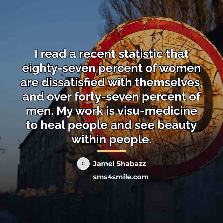 “I read a recent statistic that eighty-seven percent of women…” quote by Jamel Shabazz