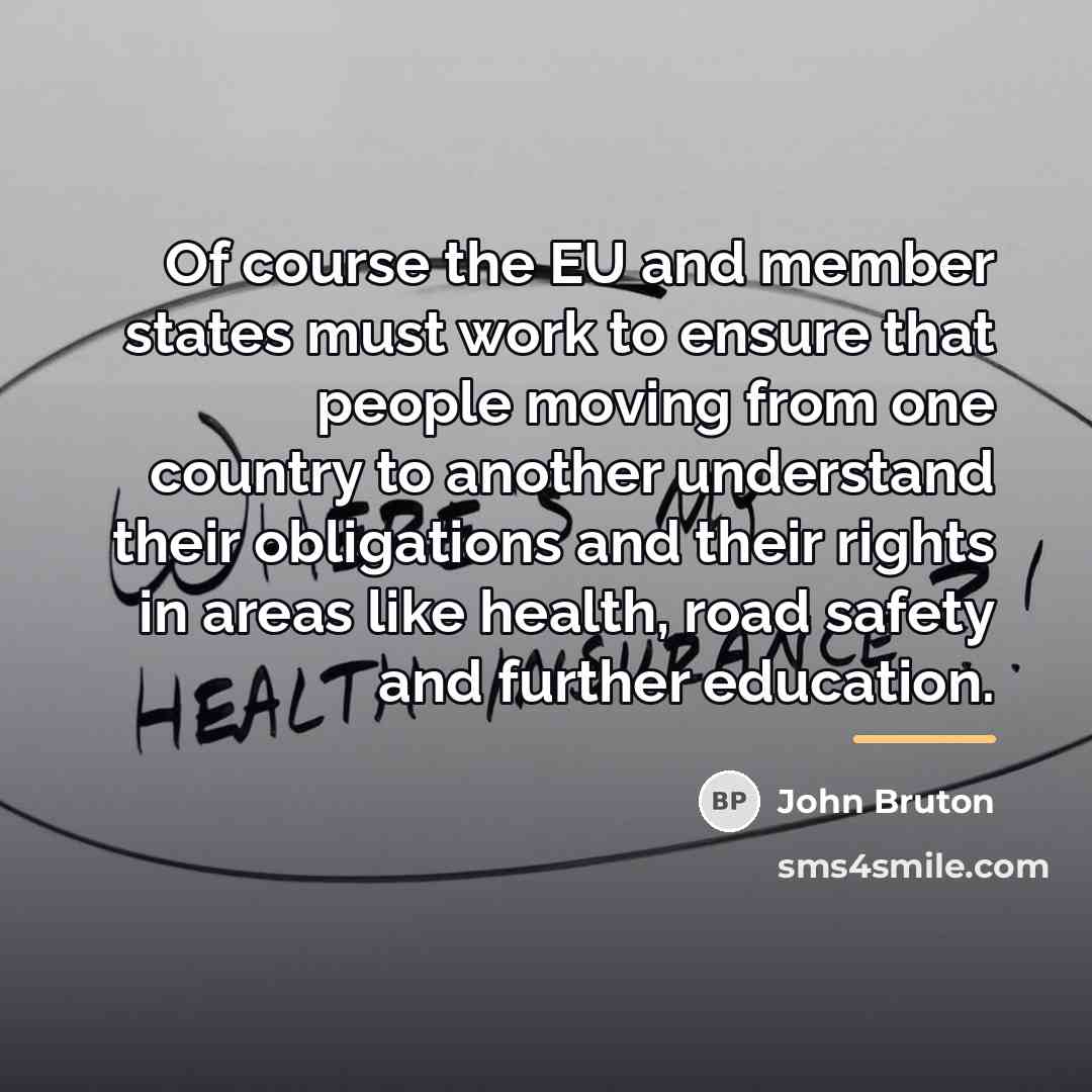 “Of course the EU and member states must work to…” quote by John Bruton