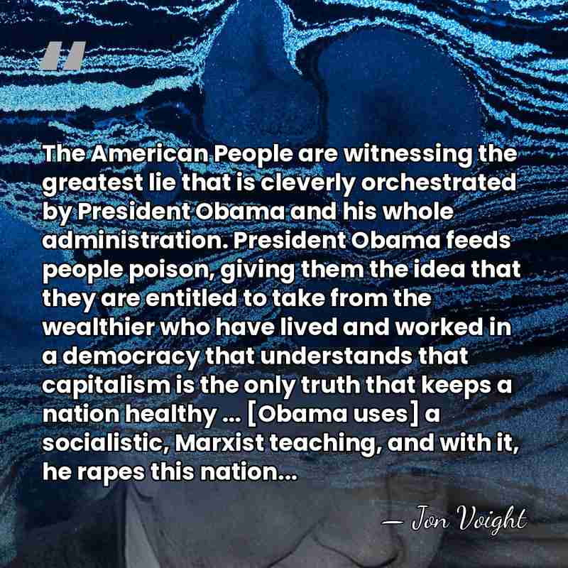 The American People are witnessing the greatest lie that is cleverly orchestrated&hellip; - Jon Voight