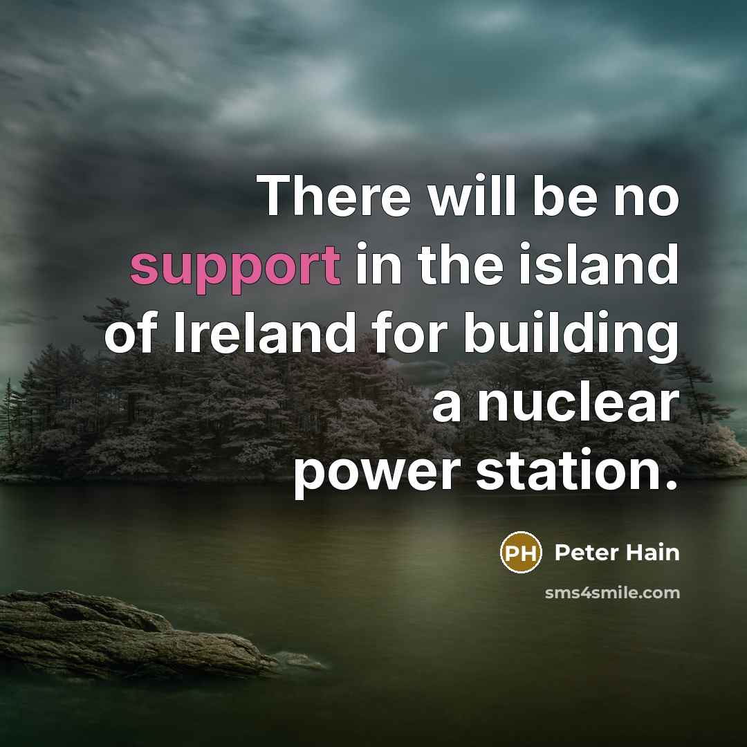 “There will be no support in the island of Ireland…” quote by Peter Hain