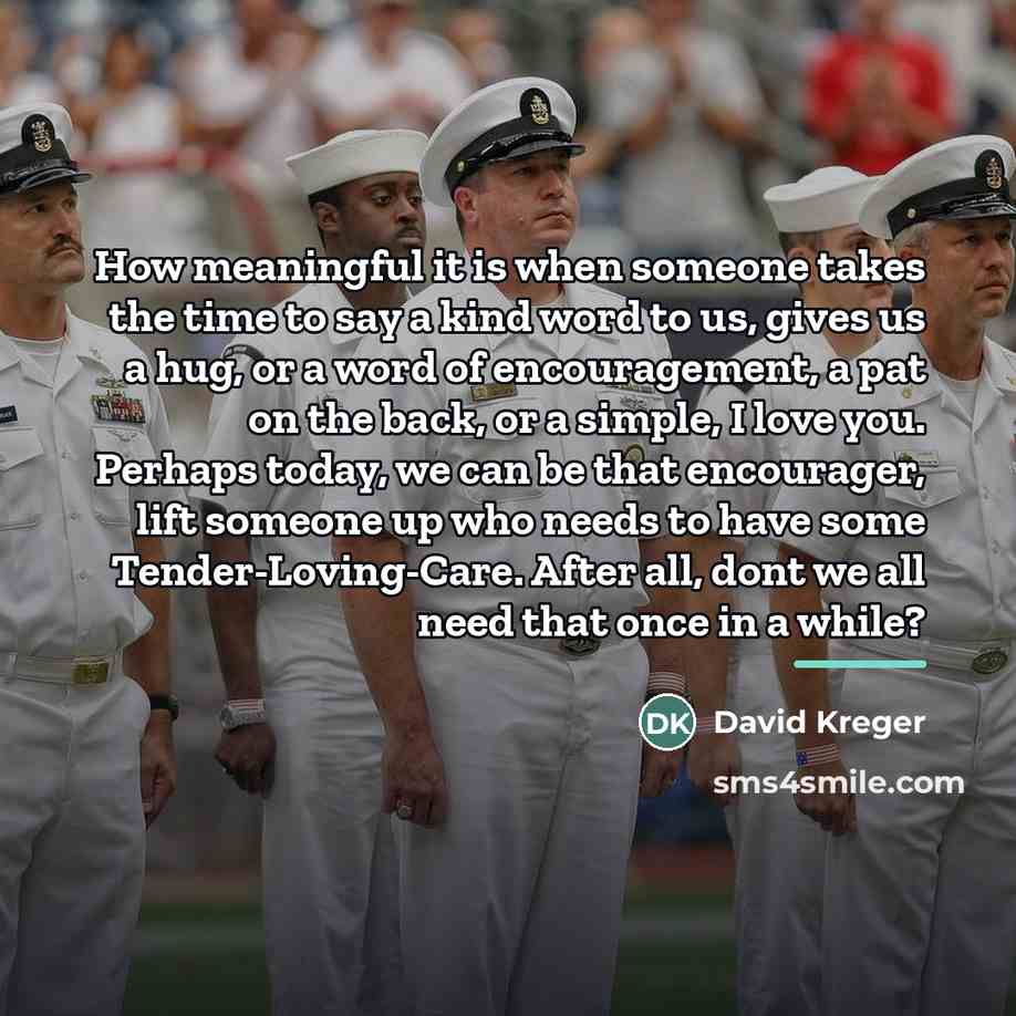 “How meaningful it is when someone takes the time to…” quote by David Kreger