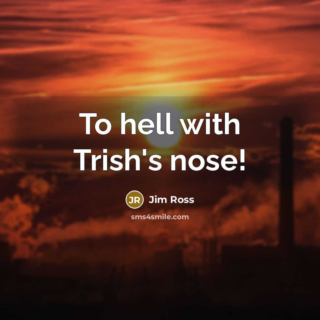 “To hell with Trish's nose!…” quote by Jim Ross