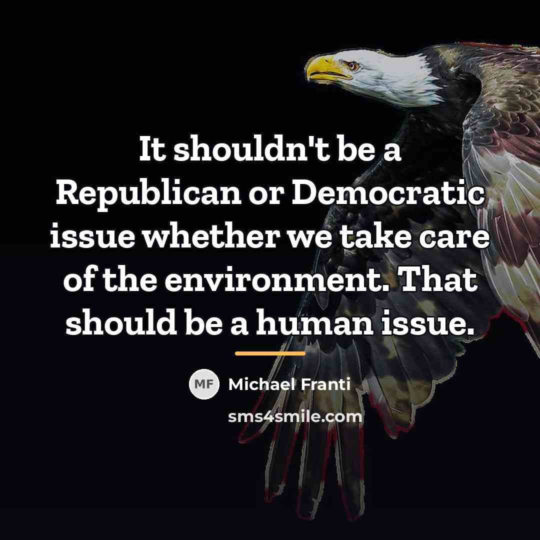 “It shouldn't be a Republican or Democratic issue whether we…” quote by Michael Franti