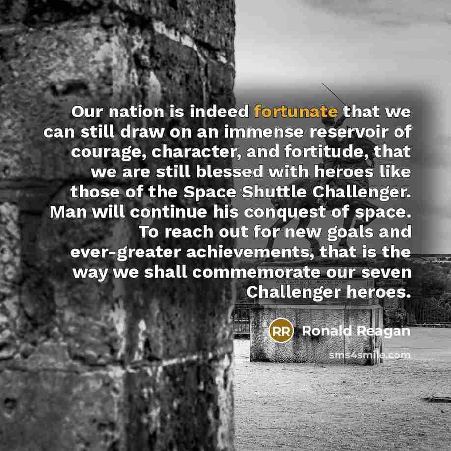 “Our nation is indeed fortunate that we can still draw…” quote by Ronald Reagan