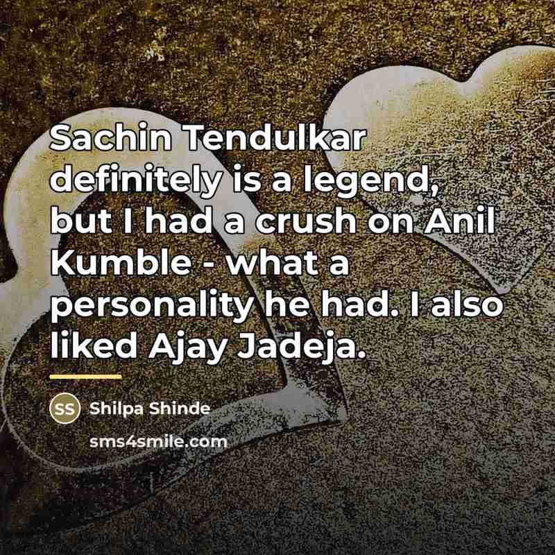 “Sachin Tendulkar definitely is a legend, but I had a…” quote by Shilpa Shinde
