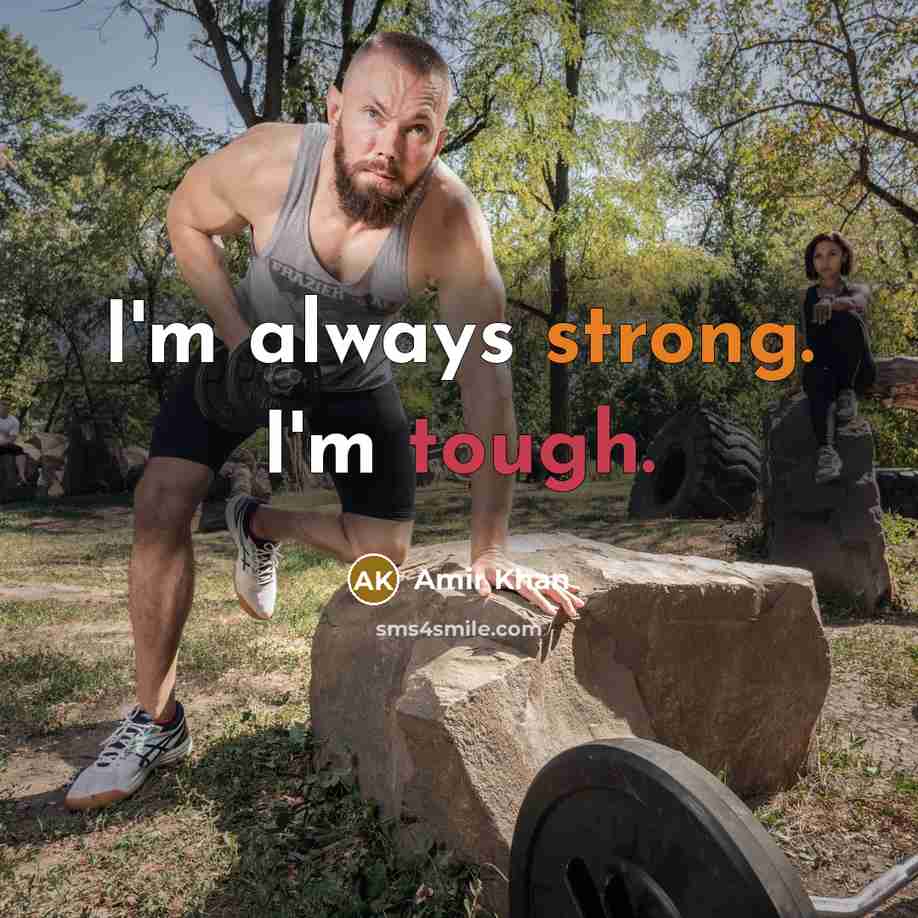 “I'm always strong. I'm tough.…” quote by Amir Khan