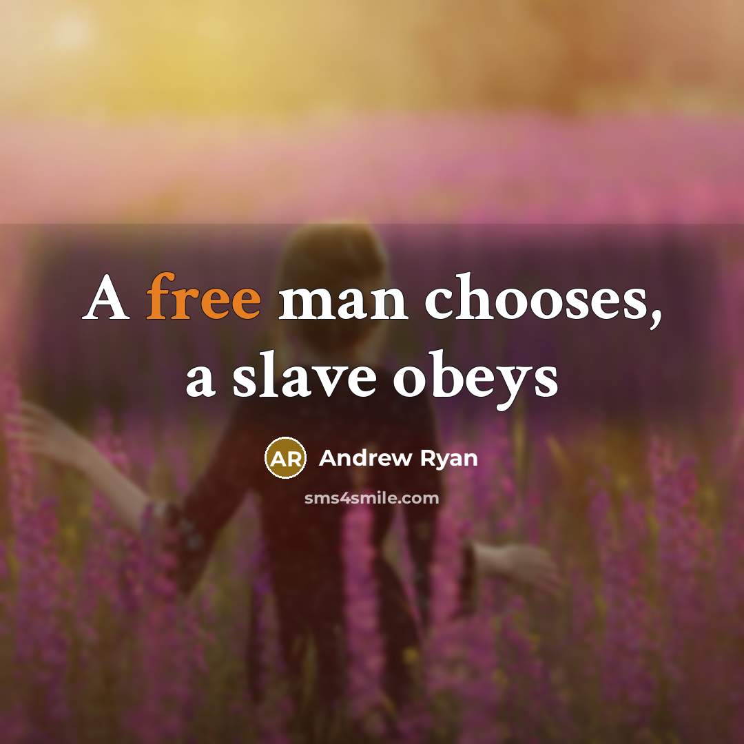 “A free man chooses, a slave obeys…” quote by Andrew Ryan