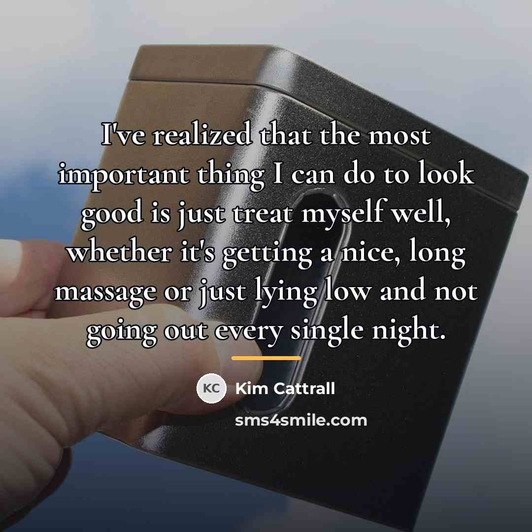 “I've realized that the most important thing I can do…” quote by Kim Cattrall