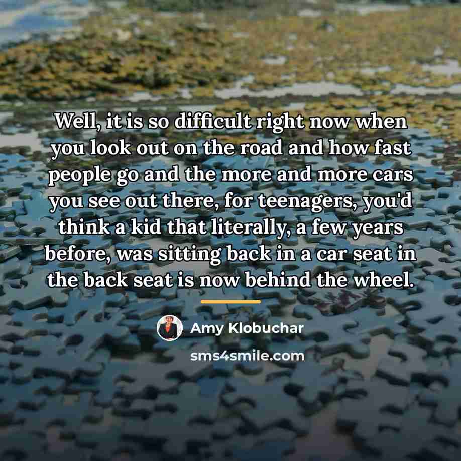 “Well, it is so difficult right now when you look…” quote by Amy Klobuchar