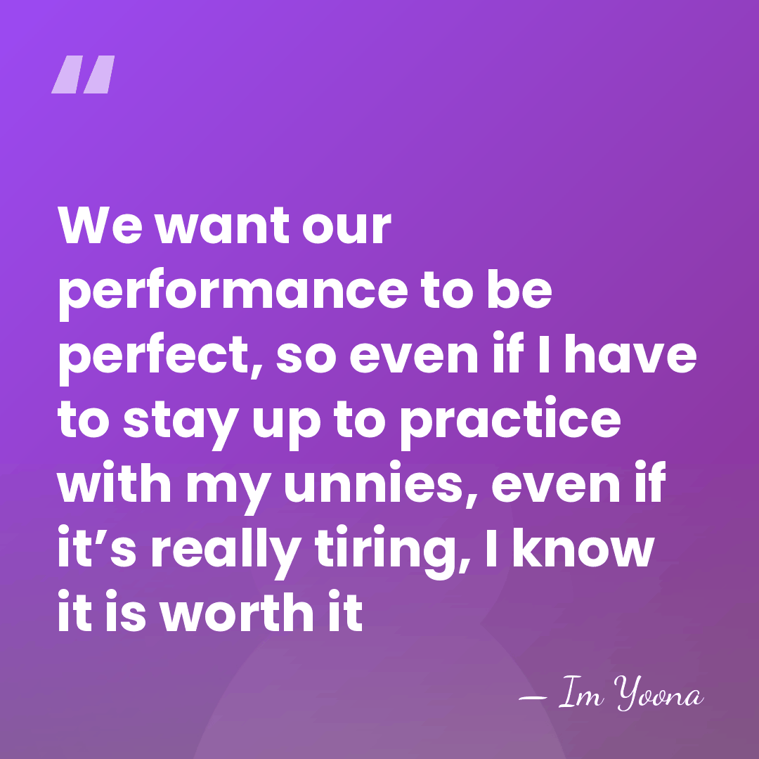 We want our performance to be perfect, so even if I have&hellip; - Im Yoona
