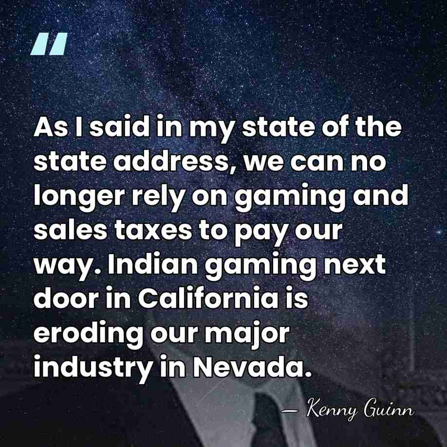As I said in my state of the state address, we can&hellip; - Kenny Guinn