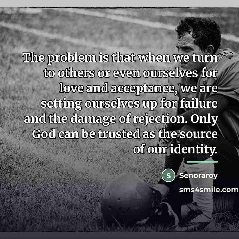 “The problem is that when we turn to others or…” quote by Senoraroy