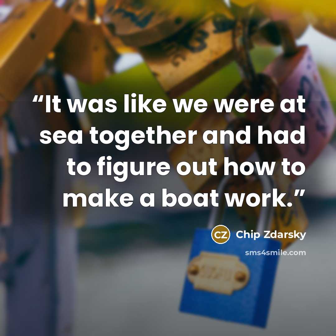 “It was like we were at sea together and had to figure out how to make a boat work.” quote by Chip Zdarsky