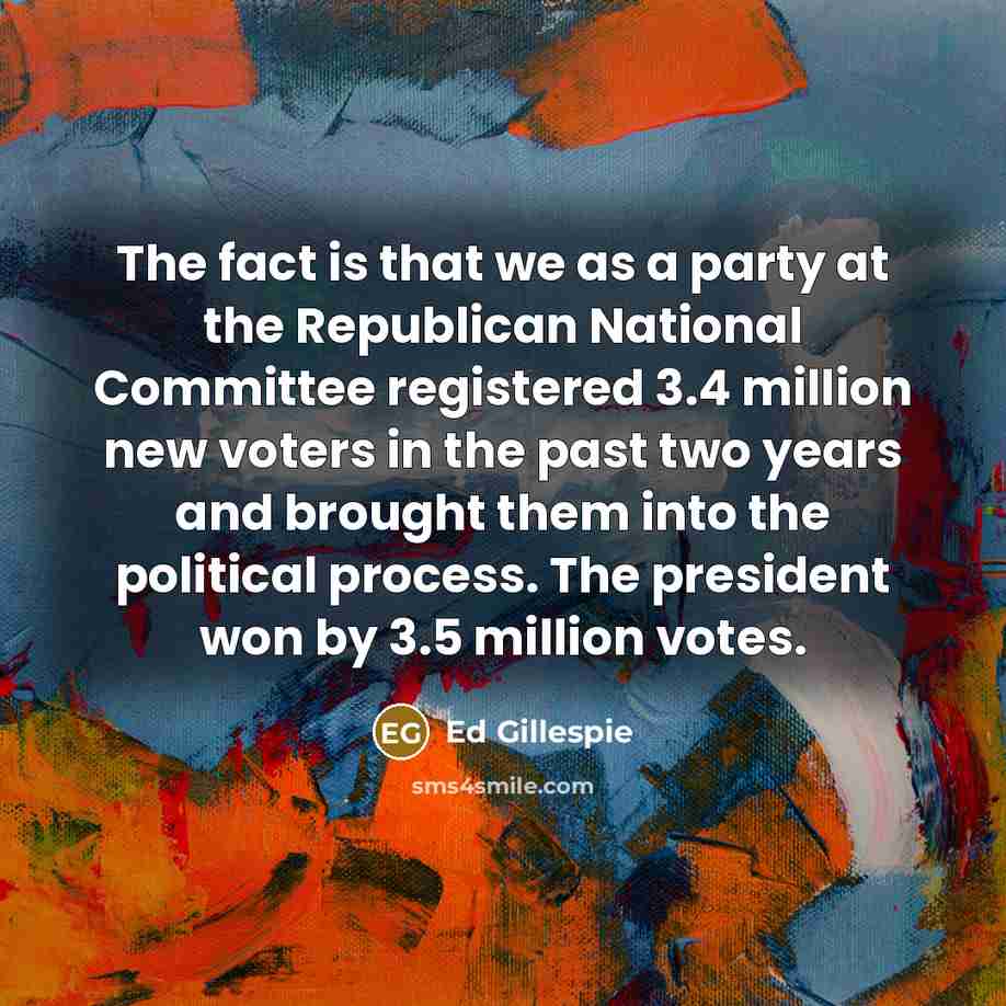 “The fact is that we as a party at the…” quote by Ed Gillespie
