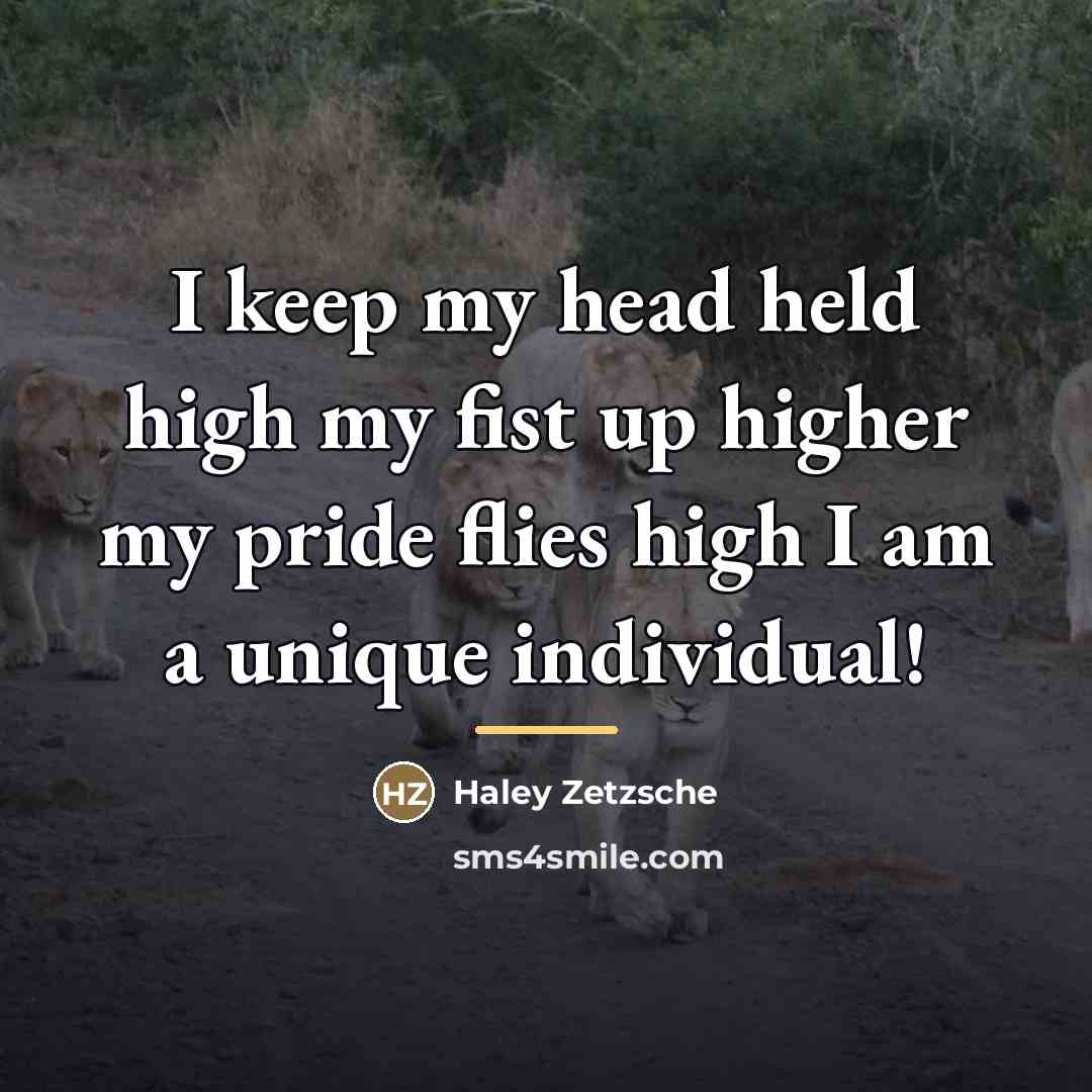 “I keep my head held high my fist up higher…” quote by Haley Zetzsche