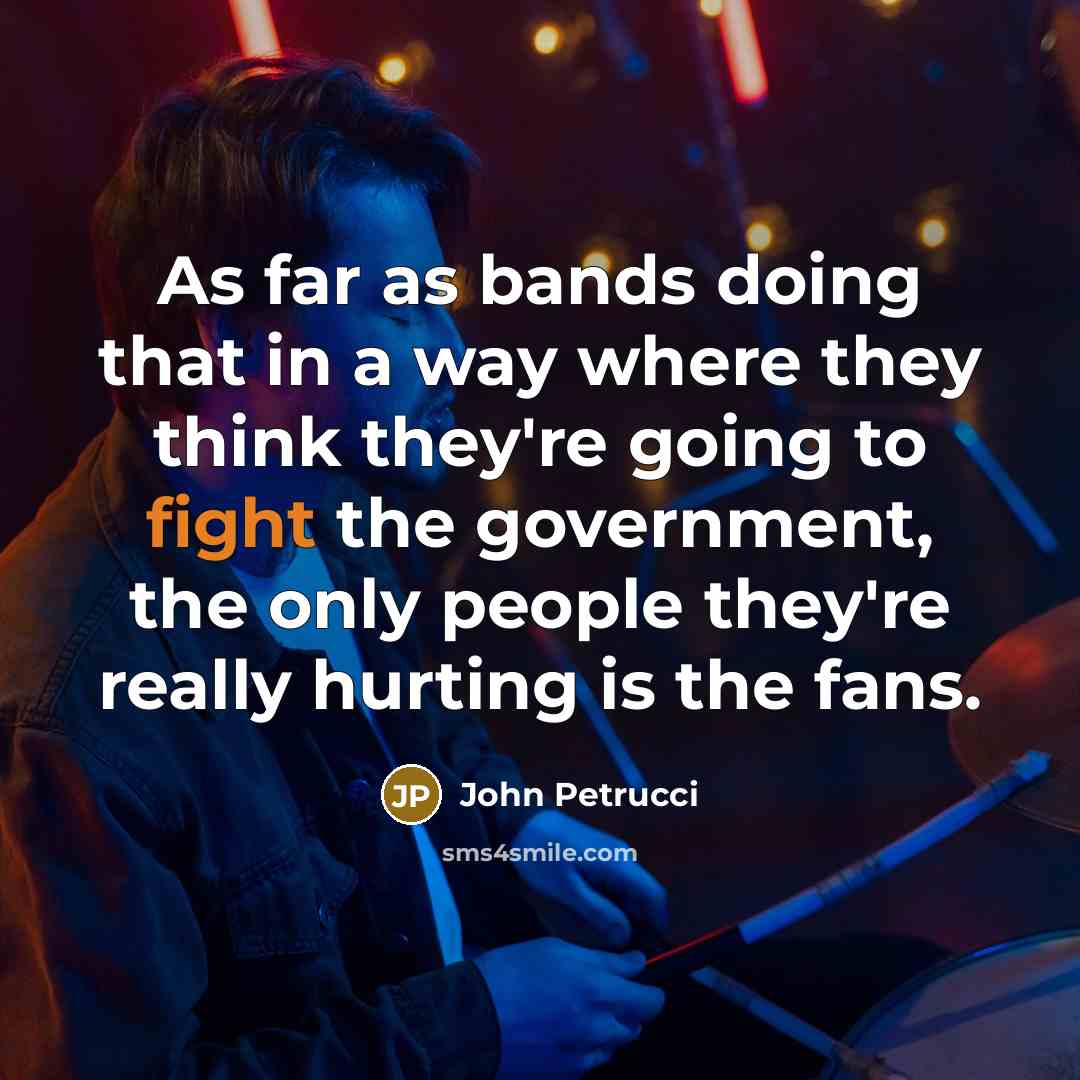 “As far as bands doing that in a way where…” quote by John Petrucci