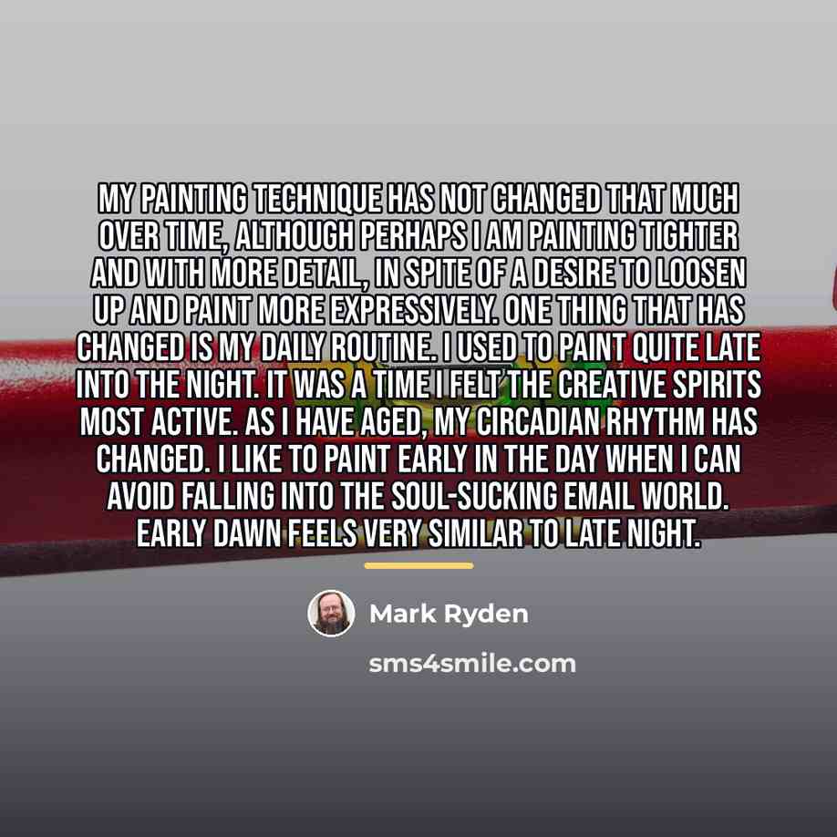 “My painting technique has not changed that much over time,…” quote by Mark Ryden