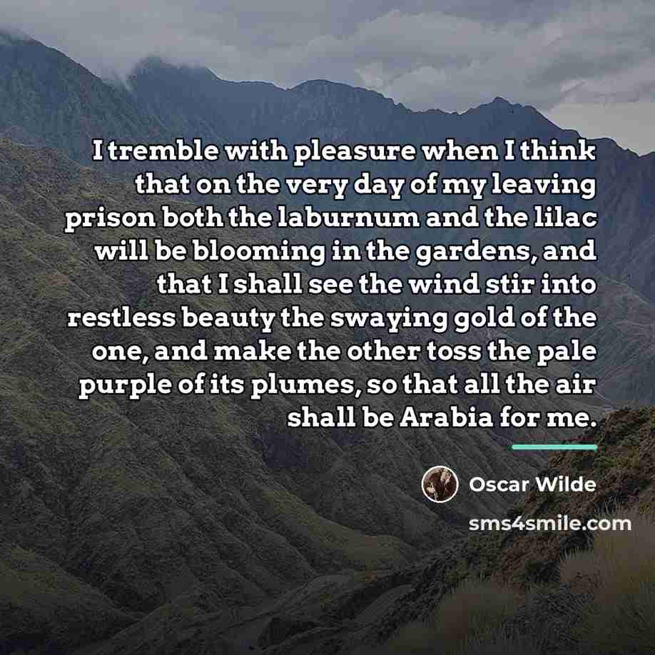 “I tremble with pleasure when I think that on the…” quote by Oscar Wilde