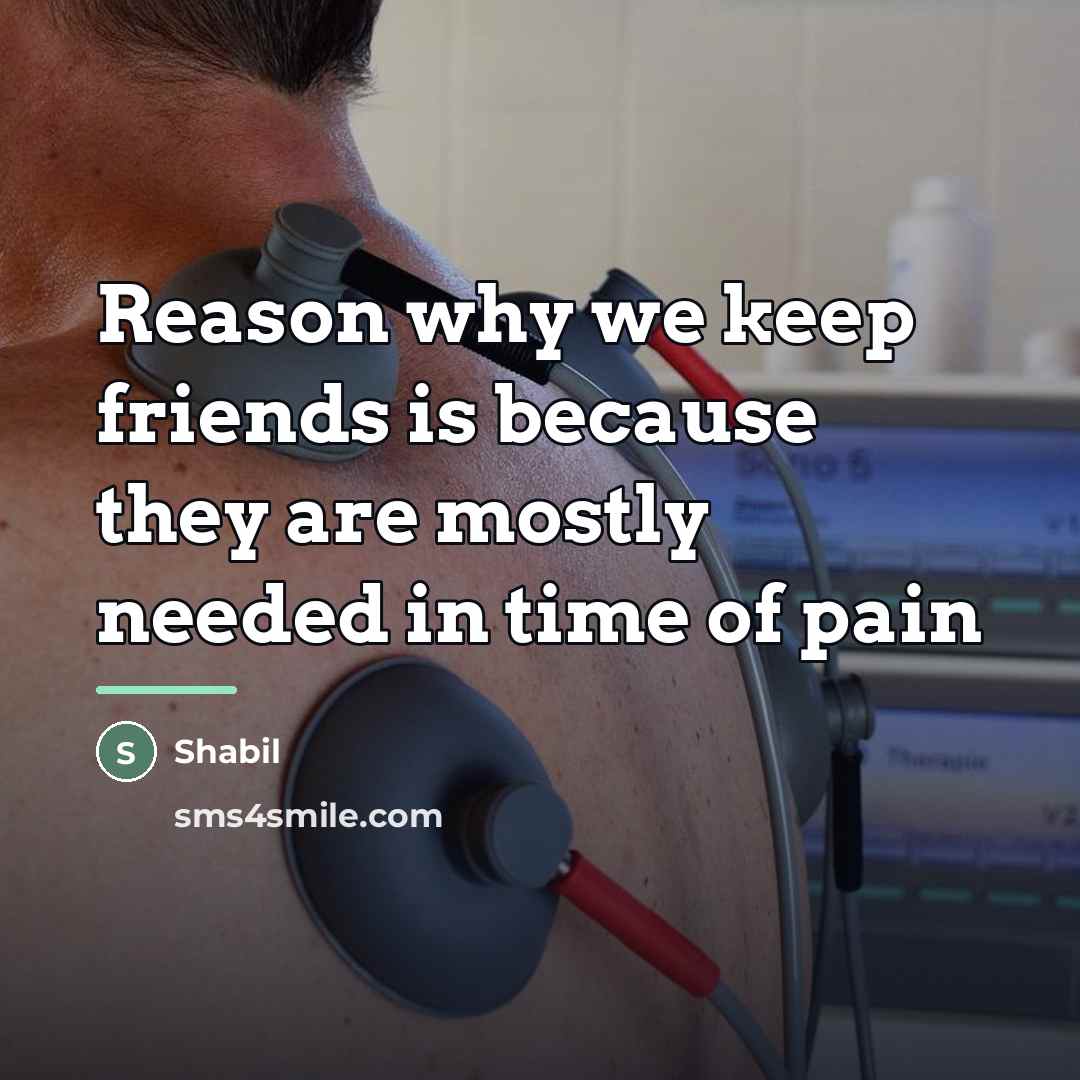 “Reason why we keep friends is because they are mostly…” quote by Shabil