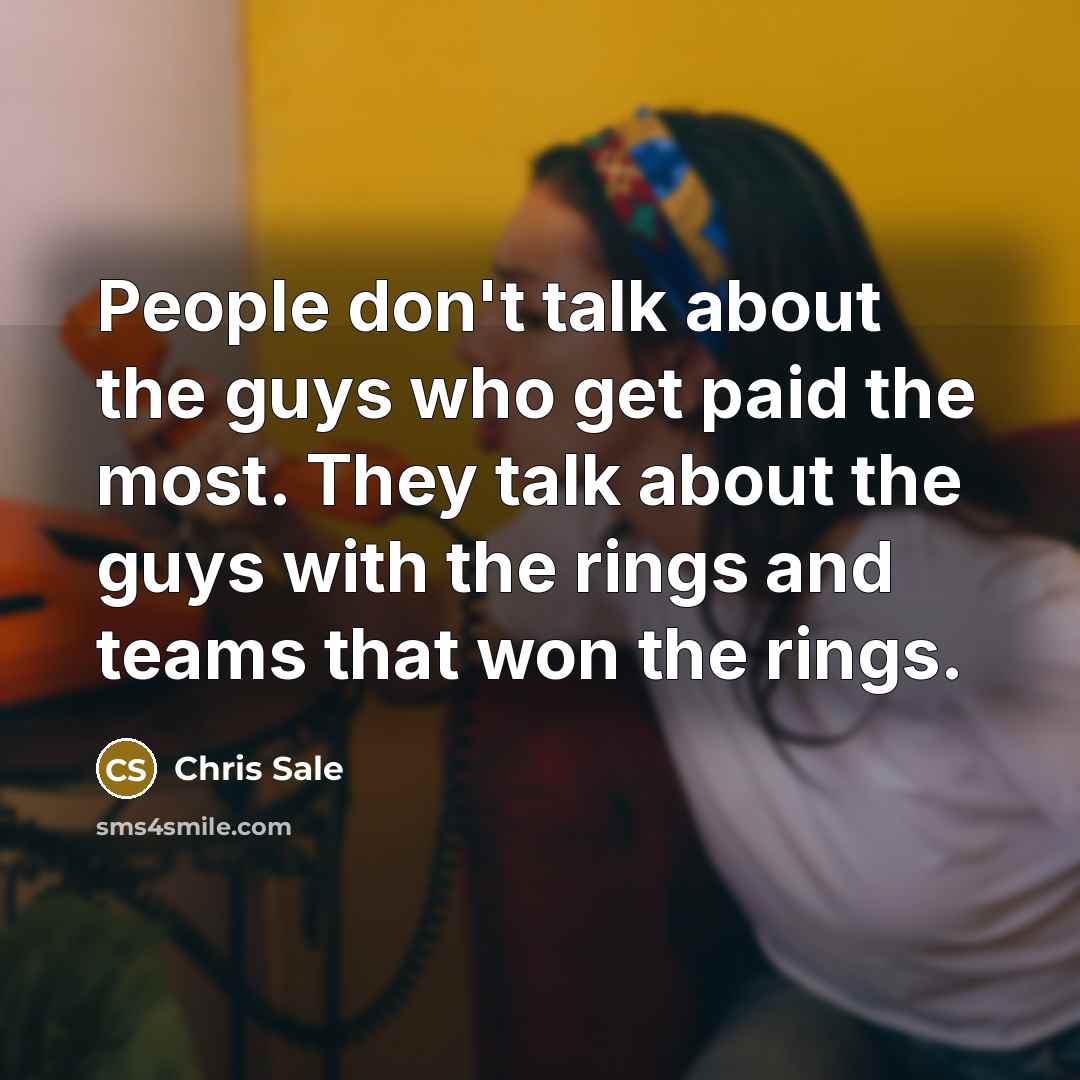 “People don't talk about the guys who get paid the…” quote by Chris Sale